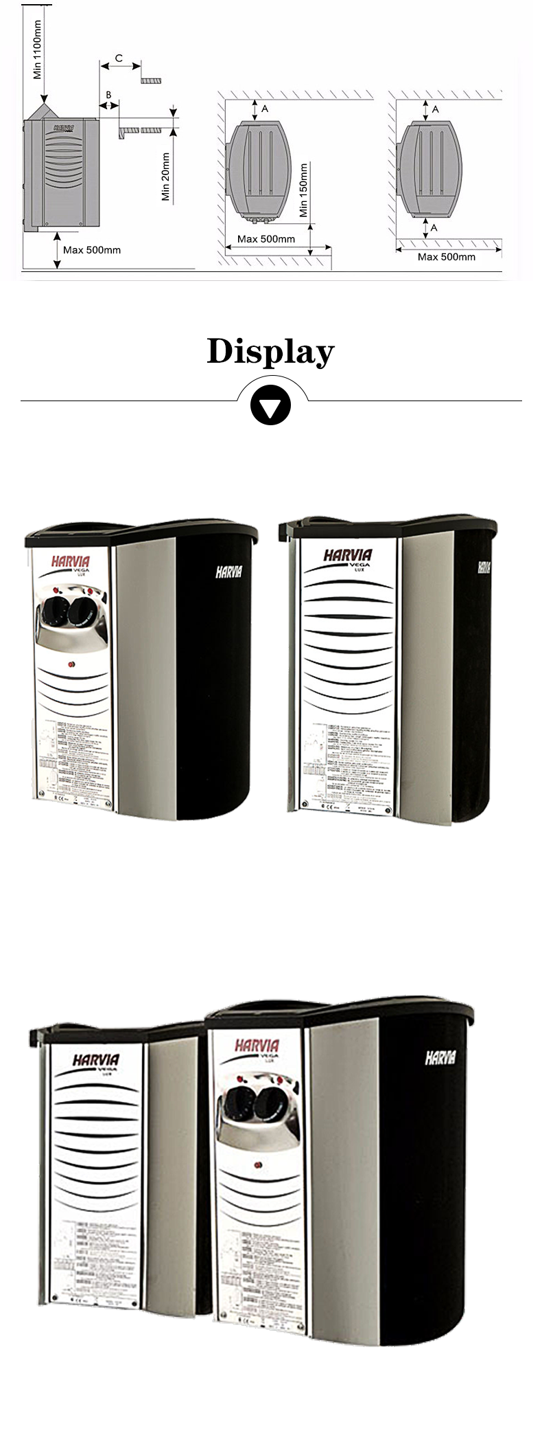 Harvia BX Sauna Heater: High-Performance Electric Stove (4.5kW - 18kW) for Residential & Commercial Saunas