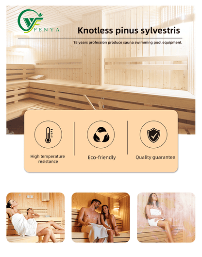 Sylvestris pine Knotless Sauna Board Nordic Clear-Grade Scots Pine Sauna Wood Panel