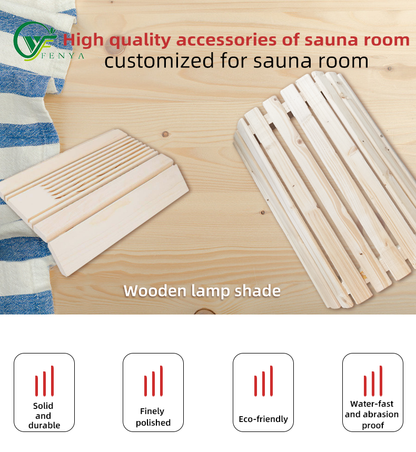 Wooden Lamp Shade for Sauna Room
