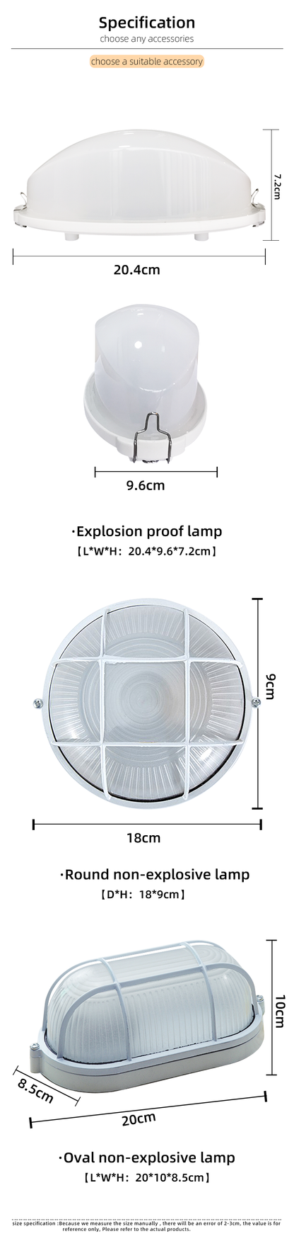 Explosion-Proof Light for Sauna Room