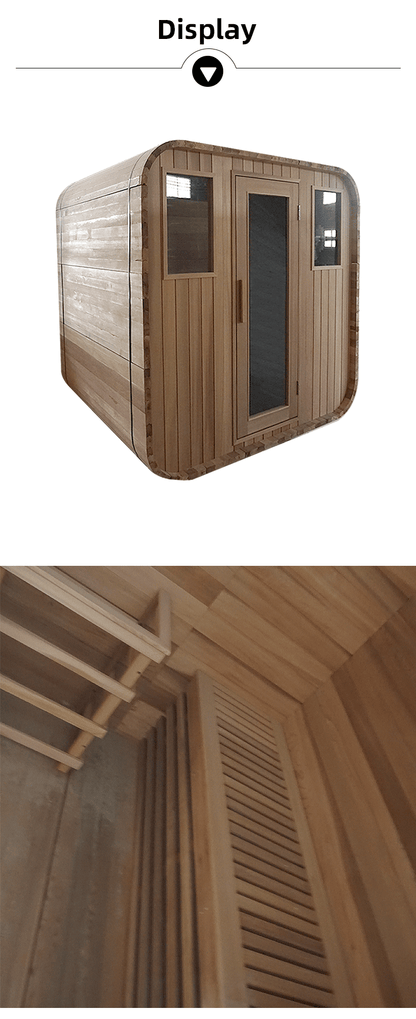 Outdoor Square Barrel Sauna