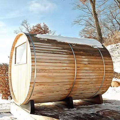 FENYA Outdoor Barrel Sauna | Factory Custom-Made Spruce/White Pine Wood Sauna Room