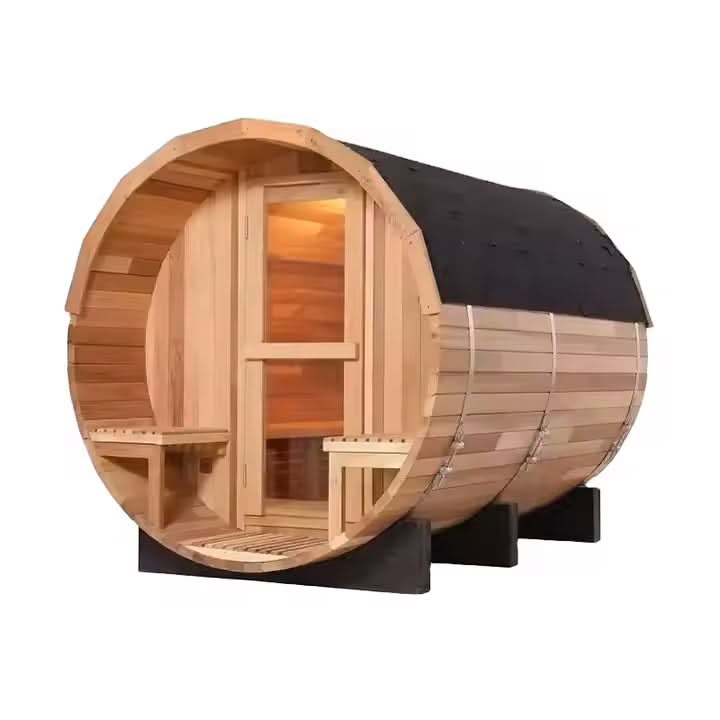 FENYA Outdoor Barrel Sauna | Factory Custom-Made Spruce/White Pine Wood Sauna Room