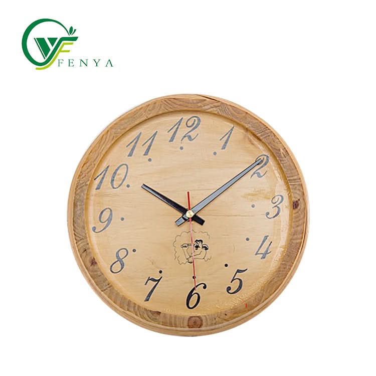 Sauna Room Wooden Clock