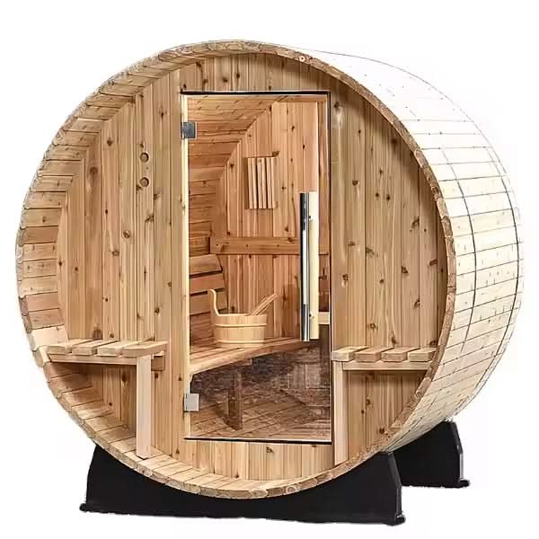 FENYA Outdoor Barrel Sauna | Factory Custom-Made Spruce/White Pine Wood Sauna Room