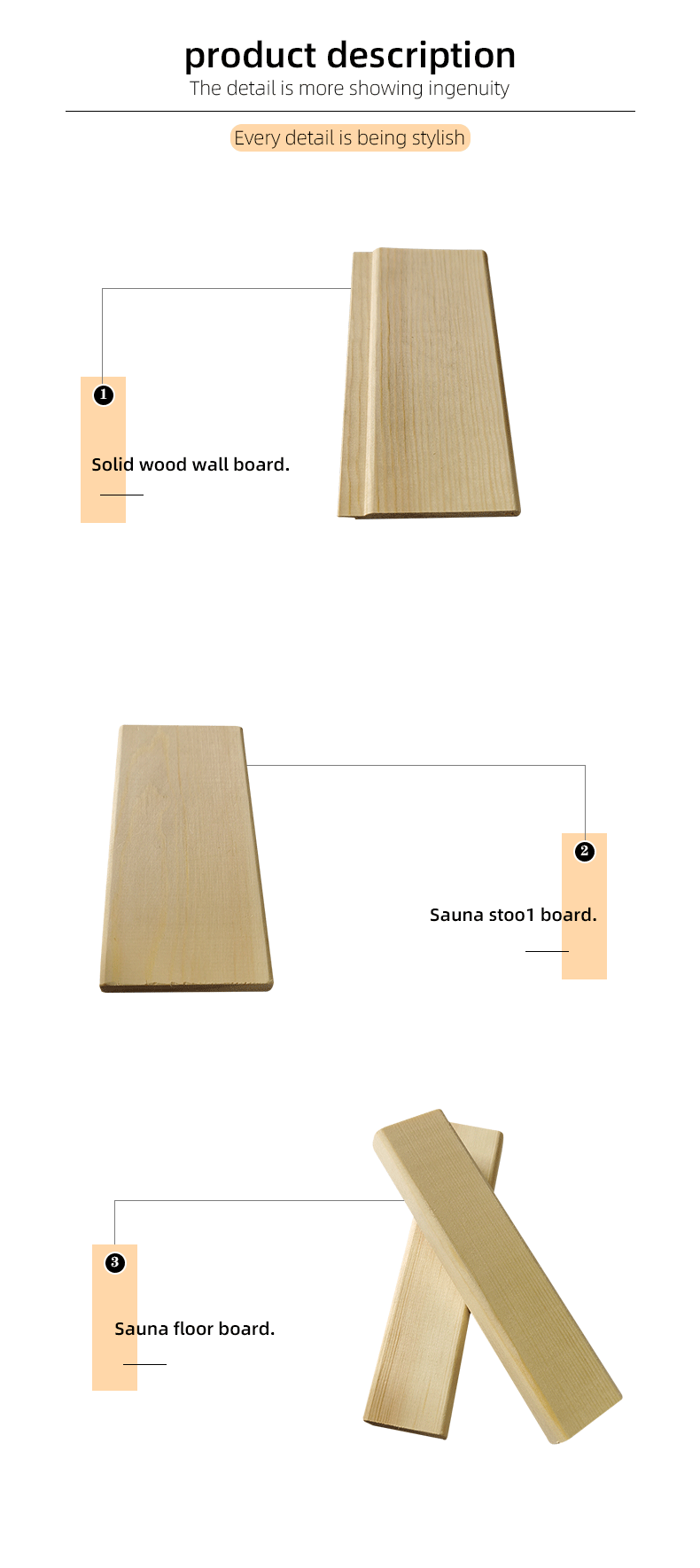Sylvestris pine Knotless Sauna Board Nordic Clear-Grade Scots Pine Sauna Wood Panel