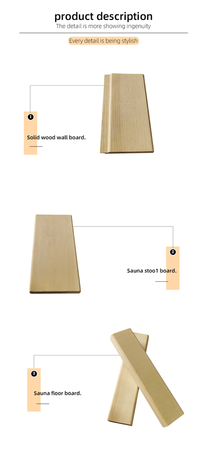 Sylvestris pine Knotless Sauna Board Nordic Clear-Grade Scots Pine Sauna Wood Panel