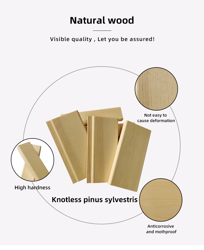 Sylvestris pine Knotless Sauna Board Nordic Clear-Grade Scots Pine Sauna Wood Panel