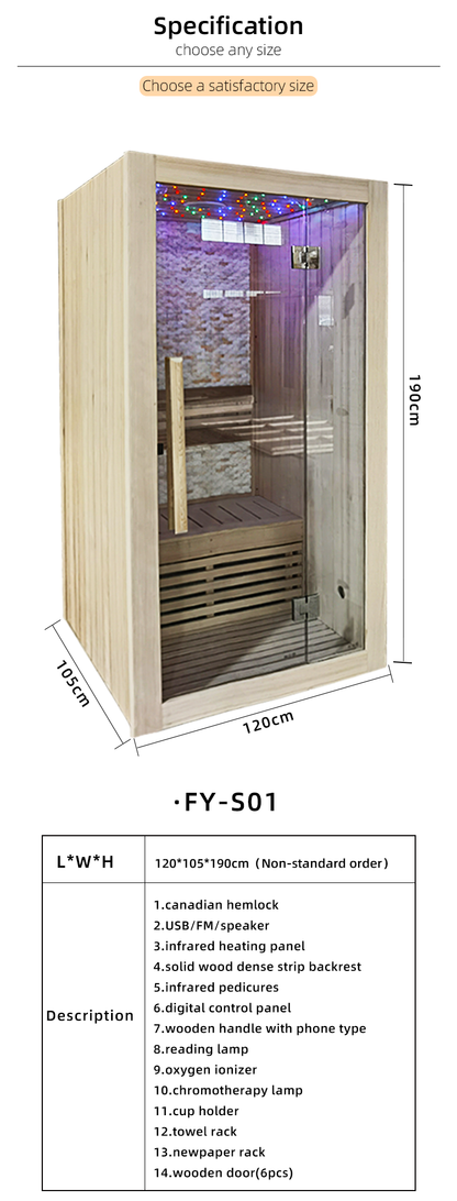 Factory Direct Custom Dry Sauna Room – Premium Quality, Manufacturer Personalized Design, and Health Benefits