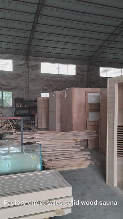 customizable options 2 Person Indoor Home Use Far Infrared Sauna room factory direct manufacturer FIR Sauna Heat Therapy